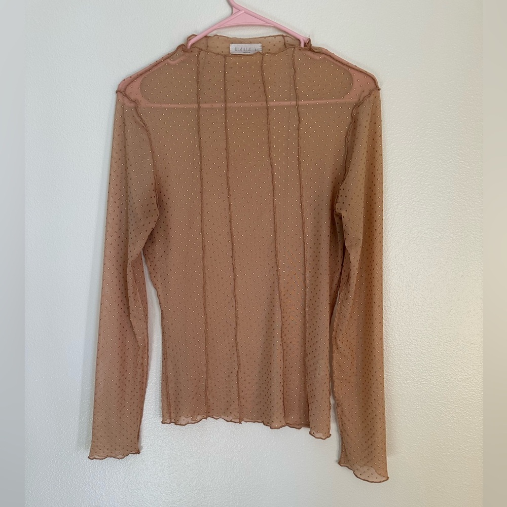 ILLA ILLA Dot Sheer Layering Top